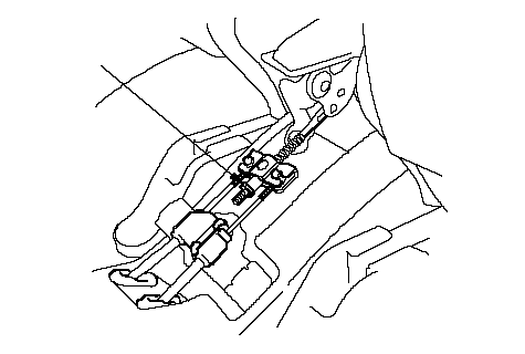 Ilustração de ajuste do freio de estacionamento traseiro a tambor do Honda Fit