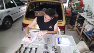 Pesagem dos pistões